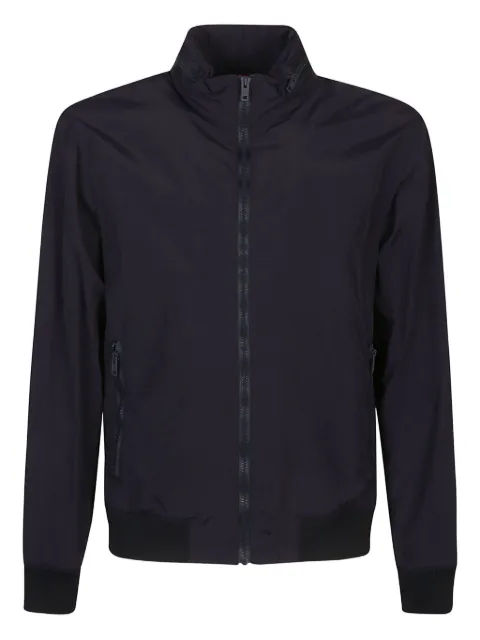 Fay high-neck zip-front bomber jacket