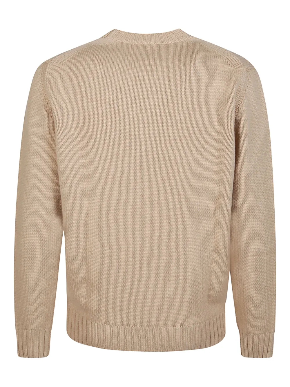 Kangra Wollen trui met ronde hals - Beige