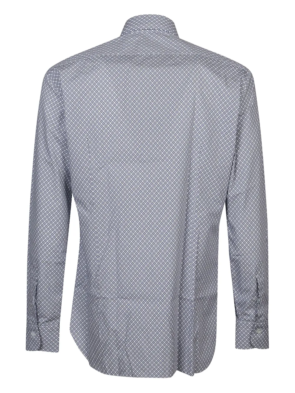 Barba Overhemd met geometrische print - Blauw