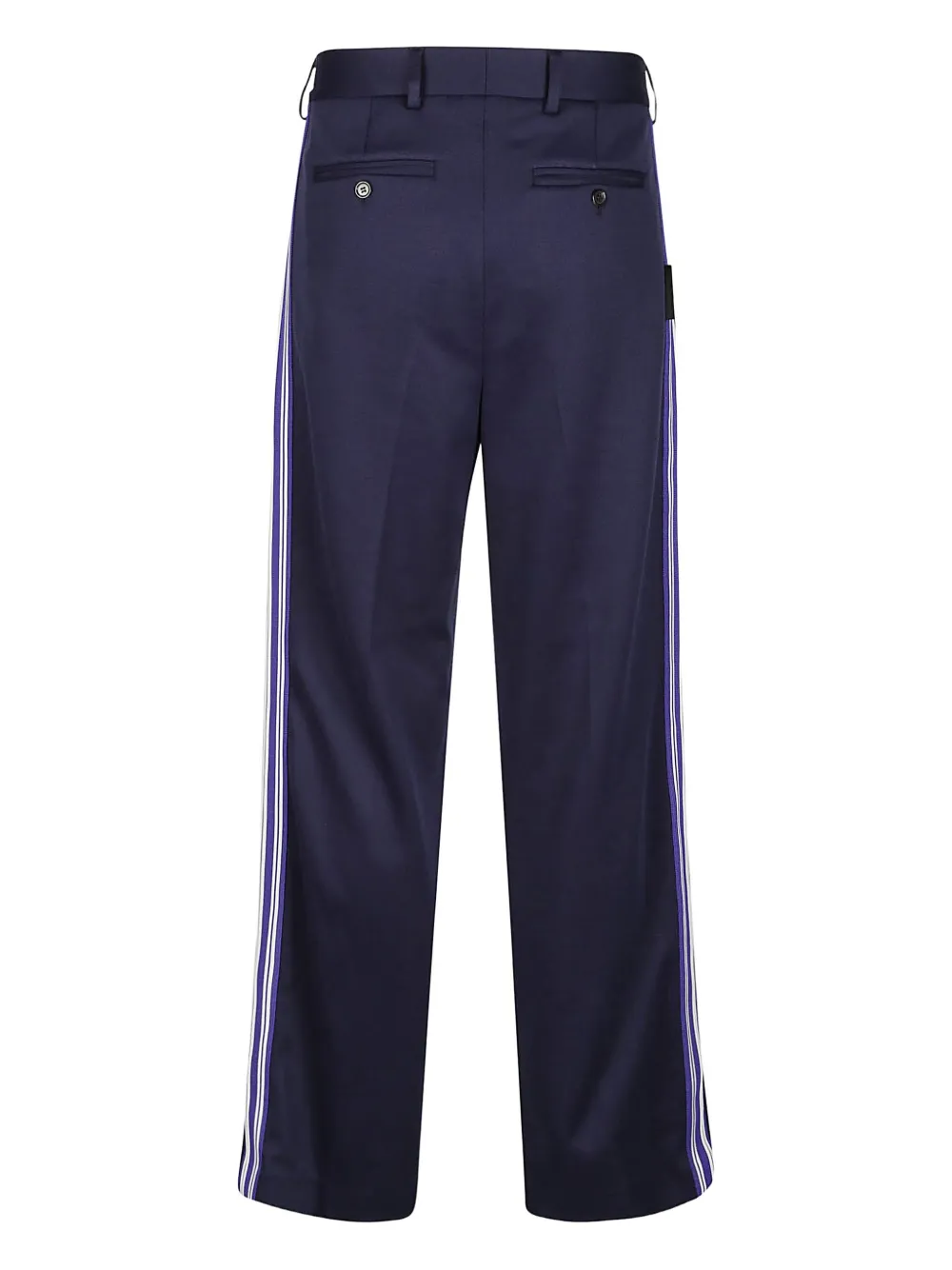 MSGM Broek met streepdetail - Blauw