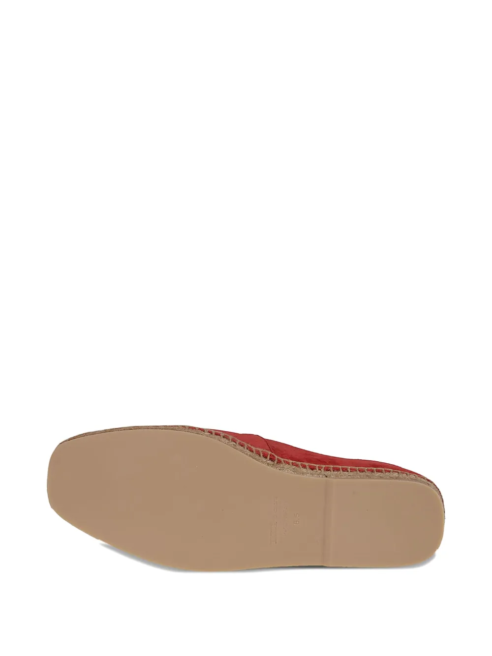 Kiton leather espadrilles Red