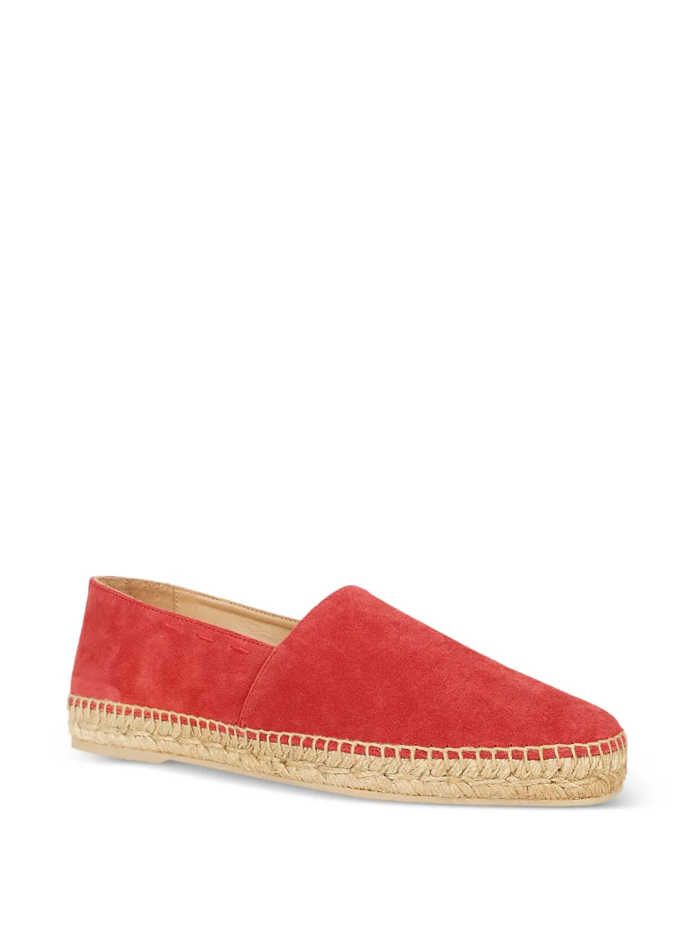 Kiton Leren espadrilles Rood