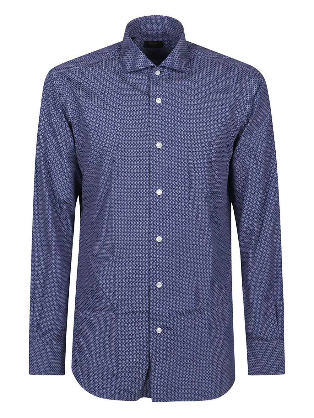 Barba geometric shirt | Blue | Image 1