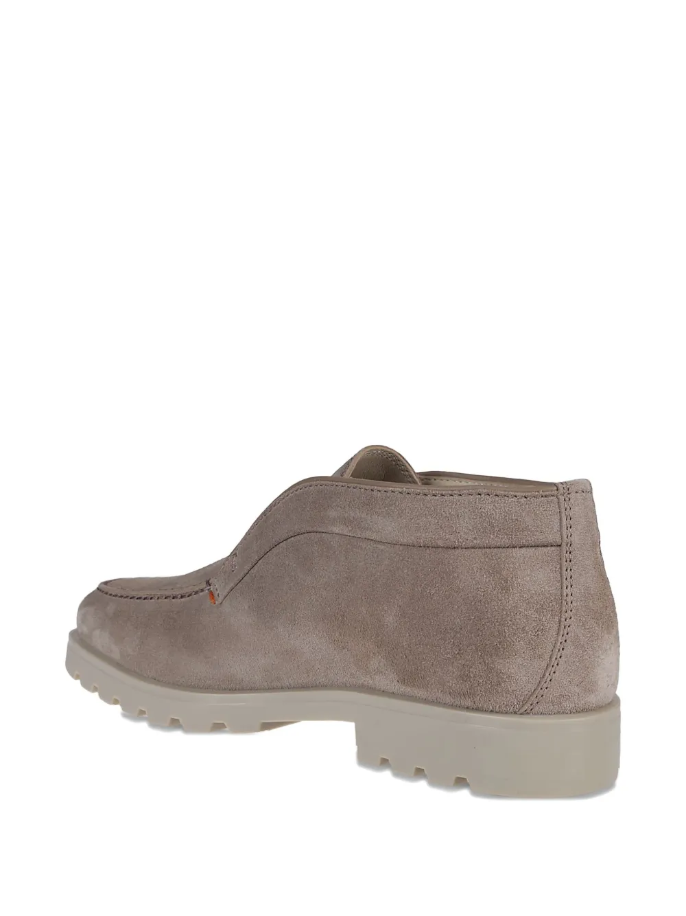 Santoni suede slip-on loafers Brown