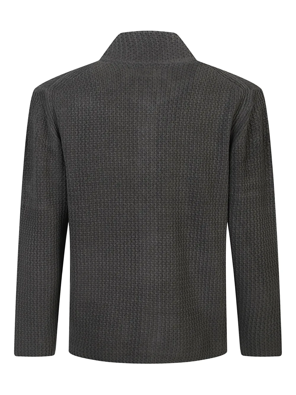 C.p. Company Textured Button Cardigan In Gray