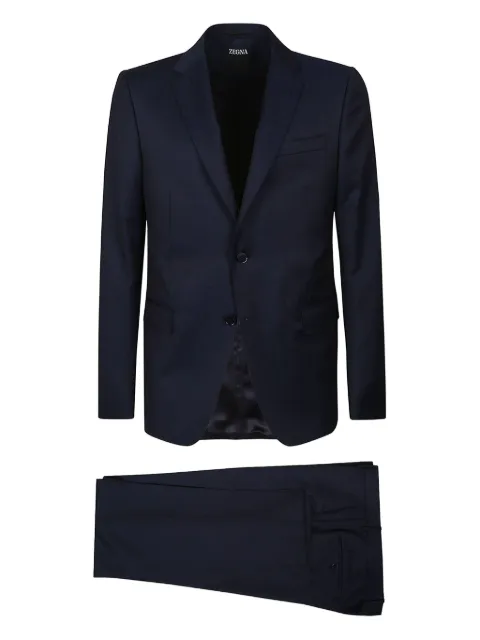 Zegna بدلة صوف بزرين
