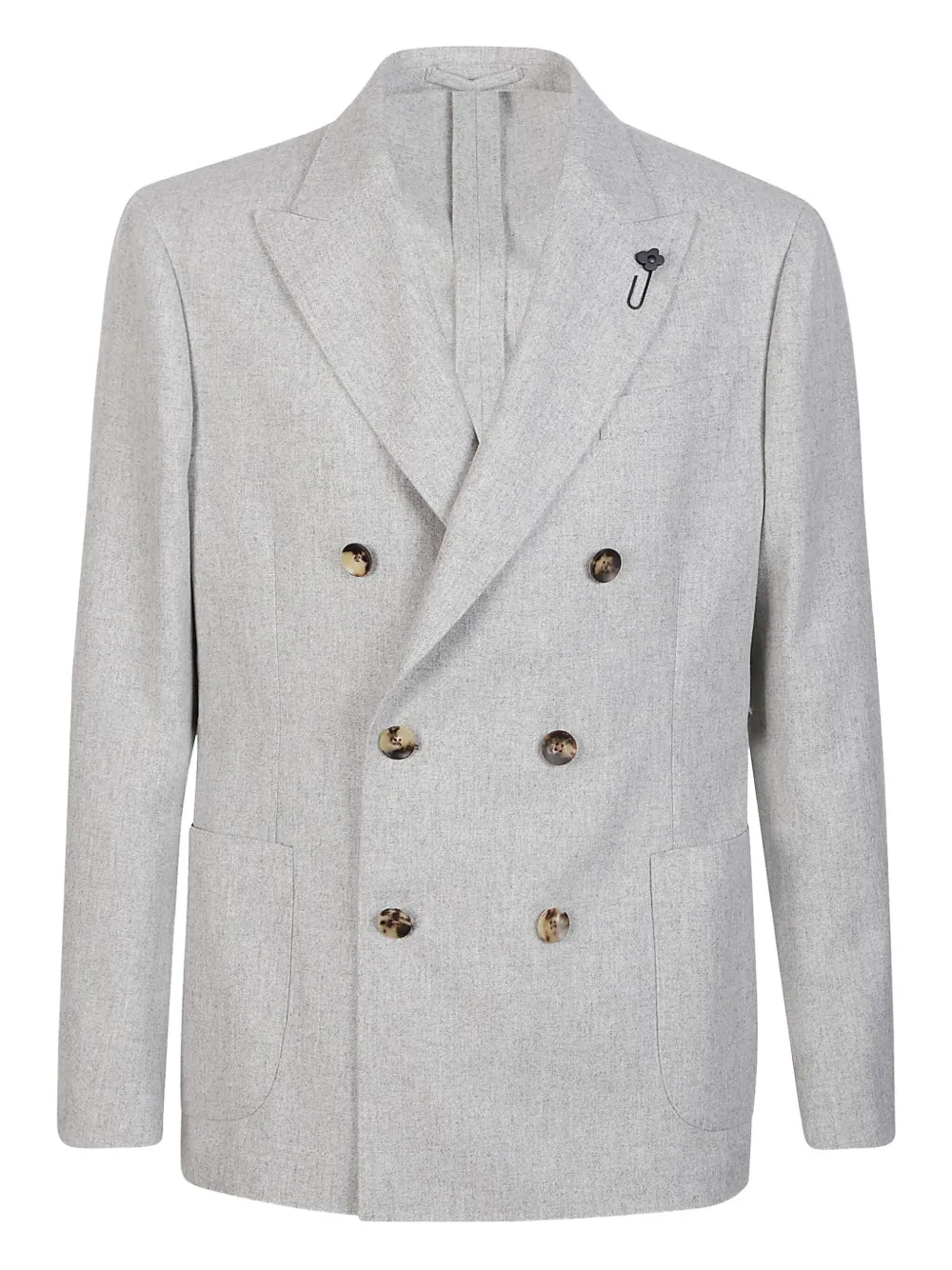 Lardini double-breasted blazer | Grey | Image 1