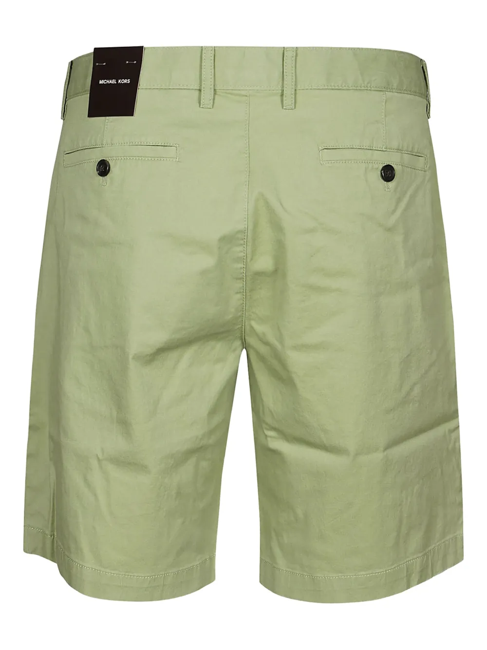 Michael Kors Stretch Cotton Short In Green