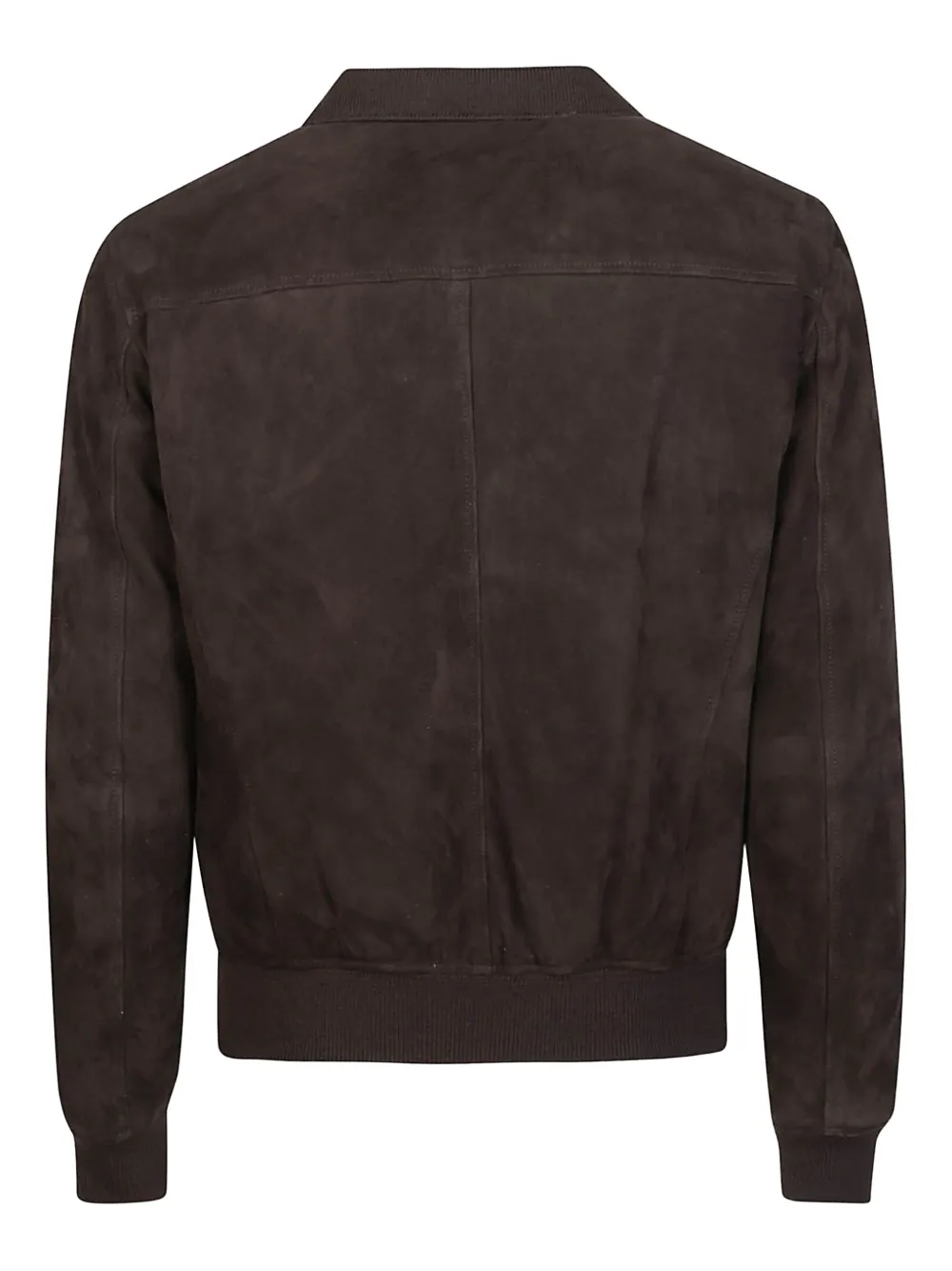 Stewart Suede Zip-up Bomber Jacket In Brown