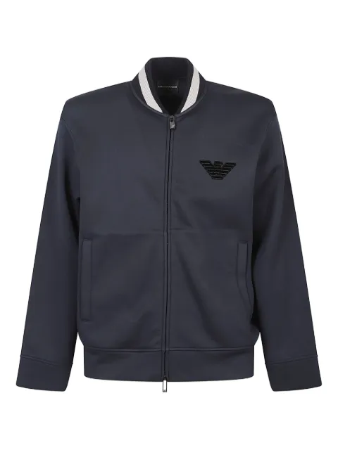 Emporio Armani eagle-emblem zip-up bomber