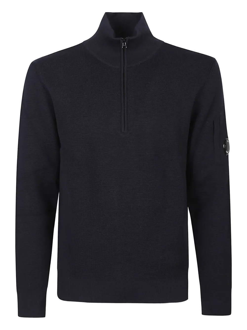 C.P. Company half-zip wool sweater | Black | Image 1