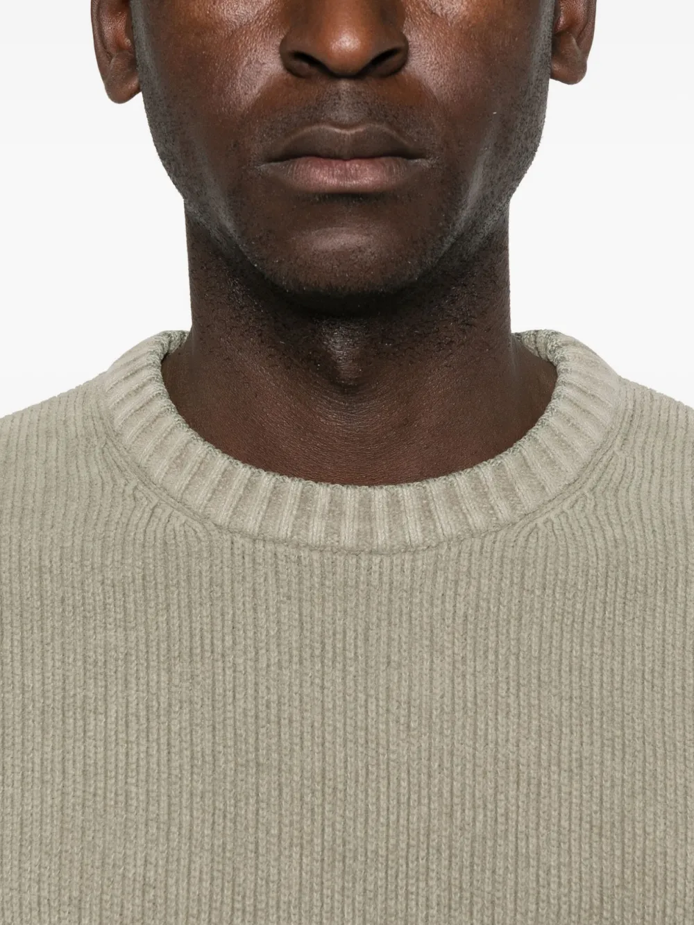 C.P. Company Geribbelde katoenen trui Grijs