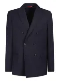 Fay double-breasted wool jacket - Blue