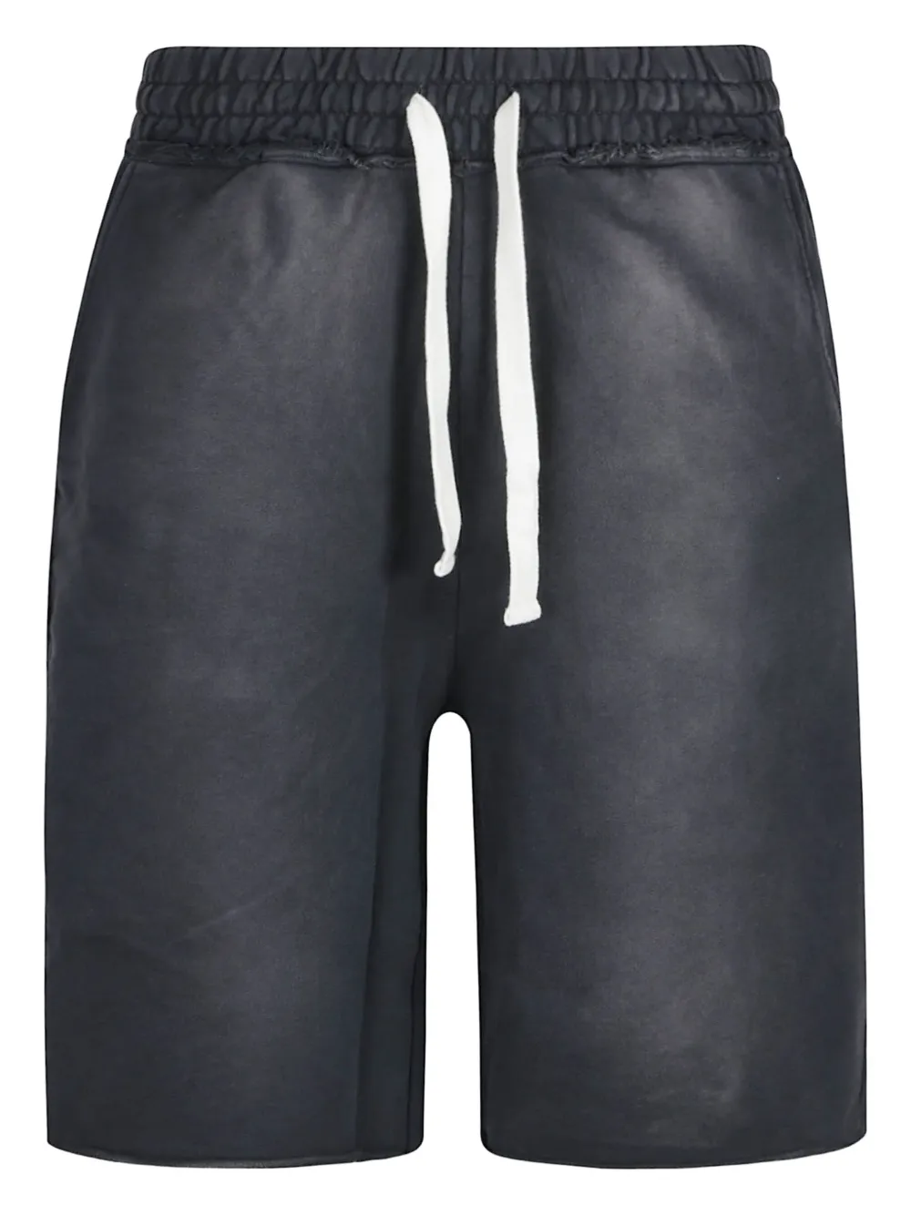 Reternity Drawstring Cotton Shorts In Black