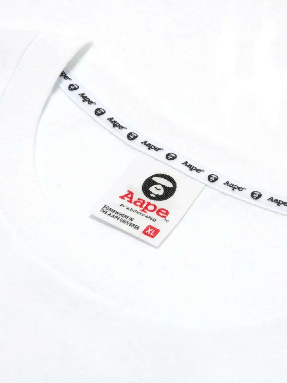 Aape By A Bathing Ape Aape Basic T-shirt In White