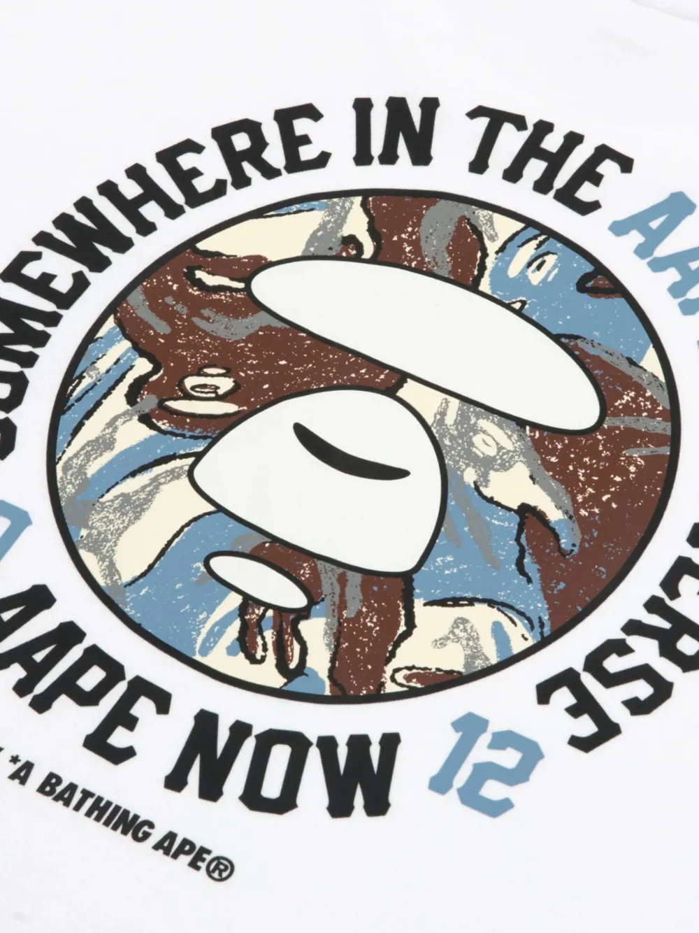 Aape By A Bathing Ape Aape Basic T-shirt In White