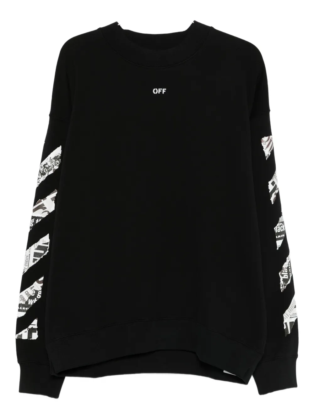 Off-white Arrow-print Sweatshirt In Black
