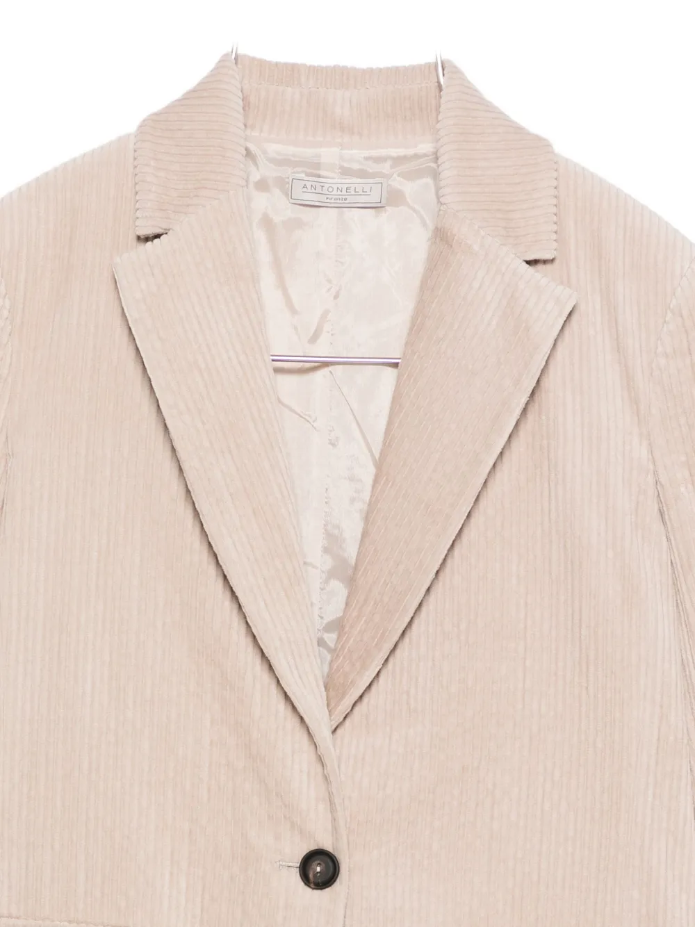 Antonelli Corduroy Blazer In Neutral
