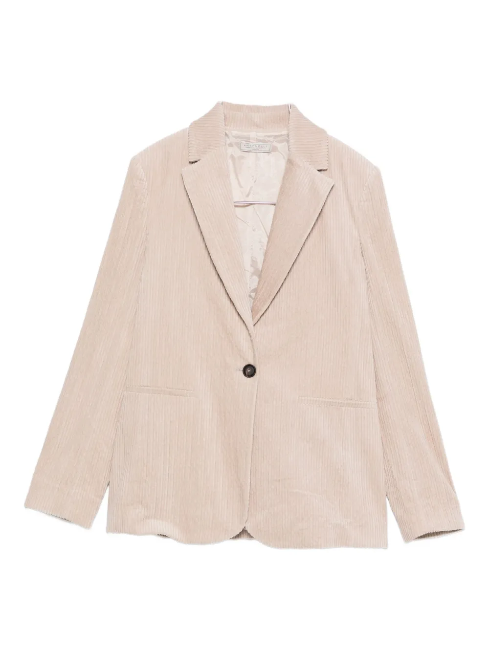 Antonelli Corduroy Blazer In Neutral