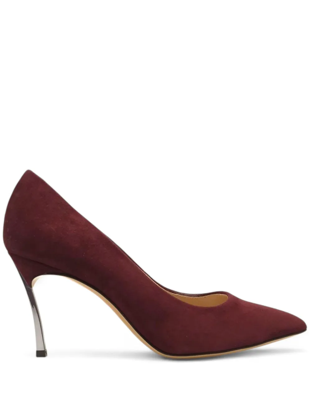 Casadei 90mm Samurai Blade Pumps In Brown
