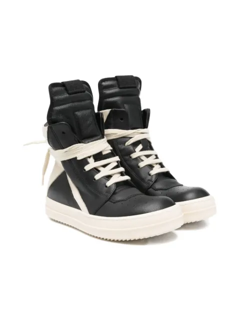Rick Owens Kids leather high-top sneakers