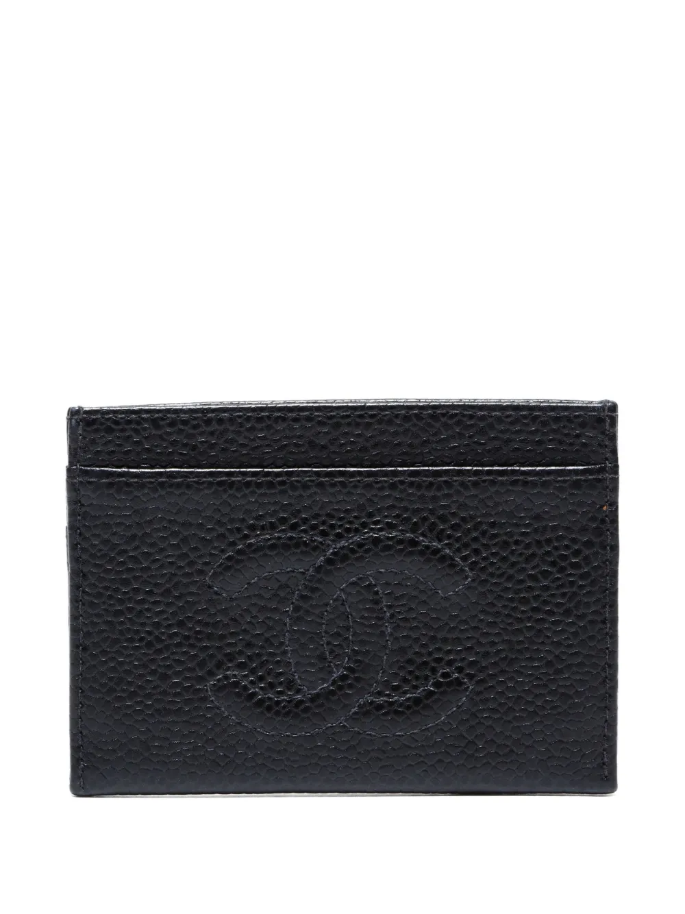 CHANEL Pre-Owned حامل بطاقات CC من 2000-2002 | أسود | Image 1