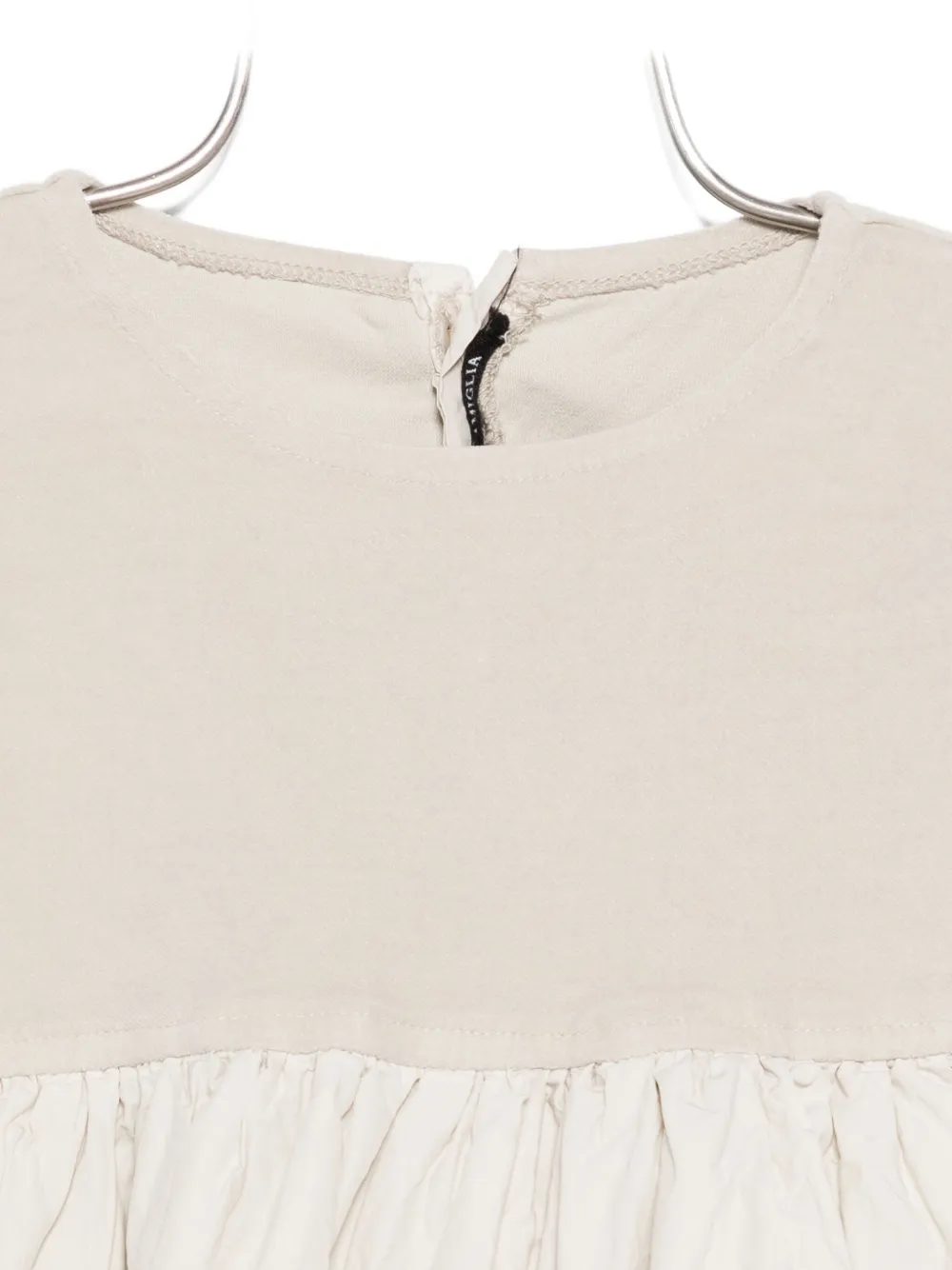 Album Di Famiglia Gathered-detail Dress In Neutral