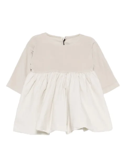 Album Di Famiglia Kids vestido con detalle fruncido