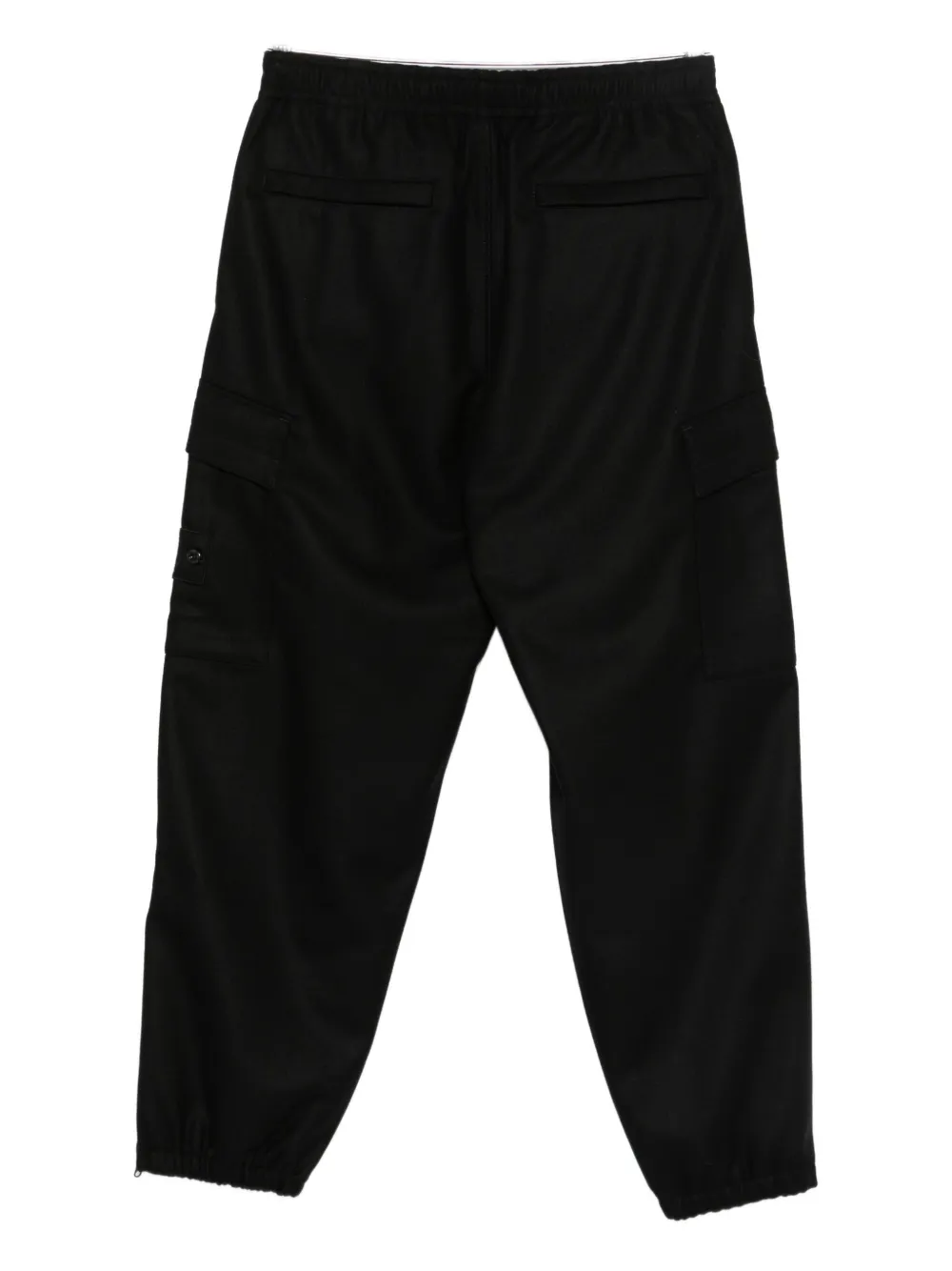 Stone Island Cargo broek met ritsen bij de enkels - Zwart