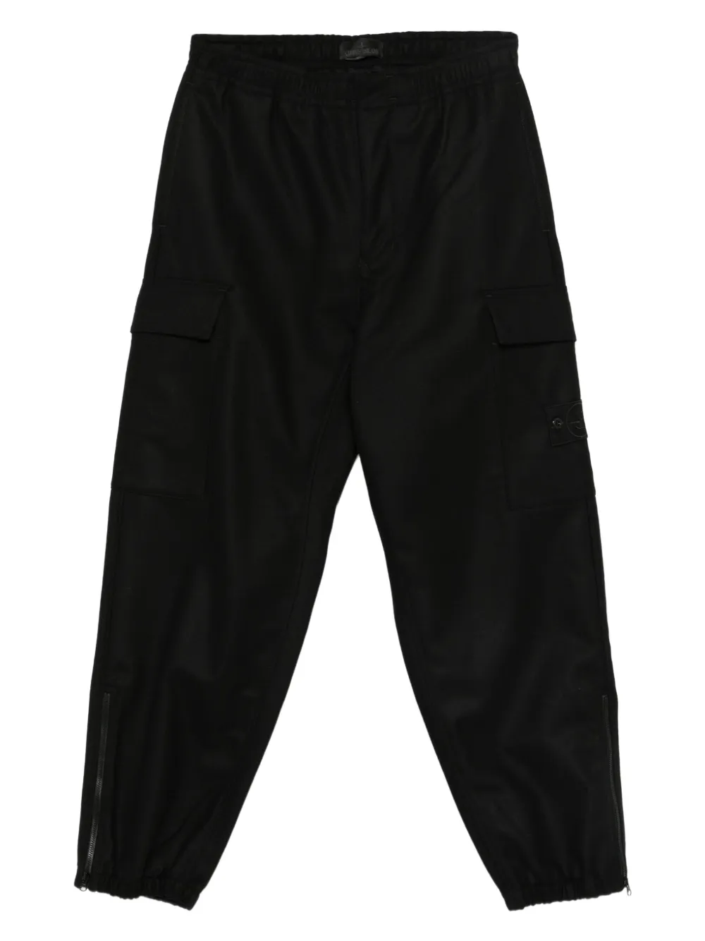 Stone Island cargo zipped-ankle  trousers | Black | Image 1