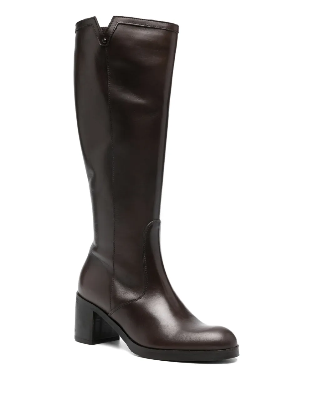 Progetto block-heel leather boots | Knee-High Boots | Image 2