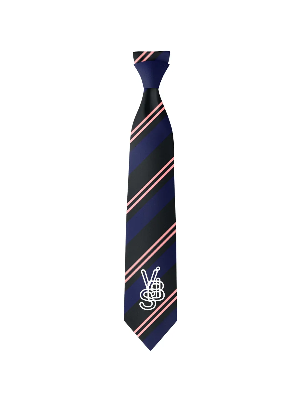 Henrik Vibskov striped logo-embroidered tie - Blu