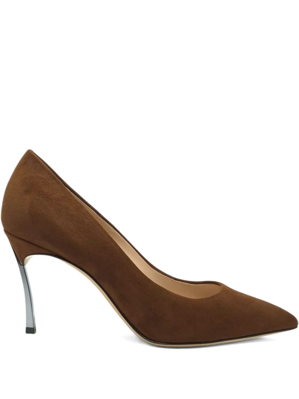 Casadei 90mm Samurai Blade Pumps In Brown