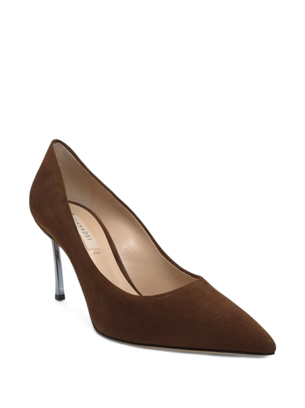 Casadei 90mm Samurai Blade Pumps In Brown
