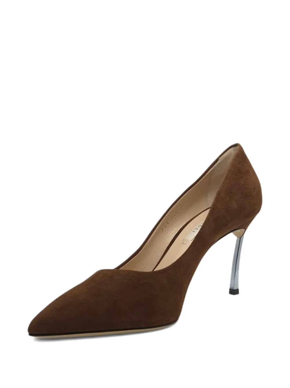Casadei 90mm Samurai Blade Pumps In Brown
