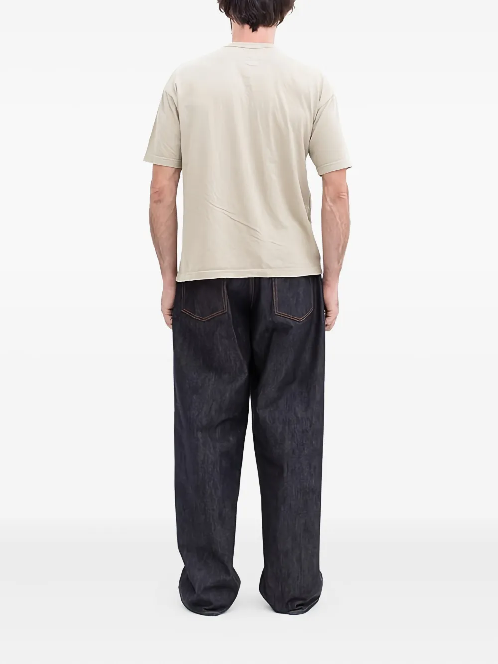 visvim T-shirt met logoprint Beige