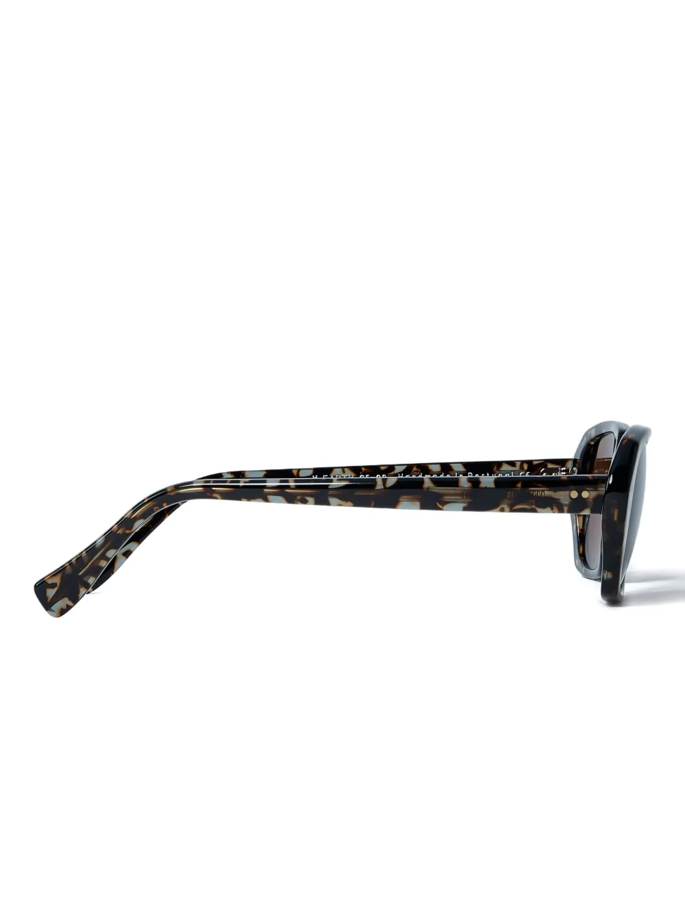 OUR LEGACY Earth zonnebril met vierkant montuur en schildpadschild-design Bruin