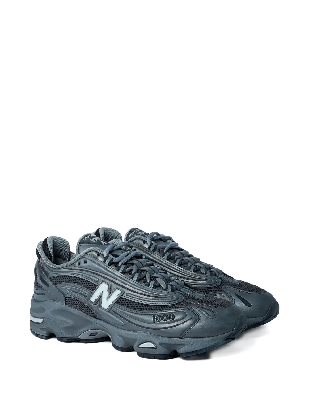 New Balance 1000 Mesh Panel Sneakers In Black
