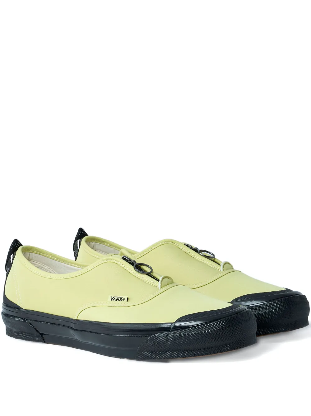 Vans front-zip round-toe sneakers Yellow