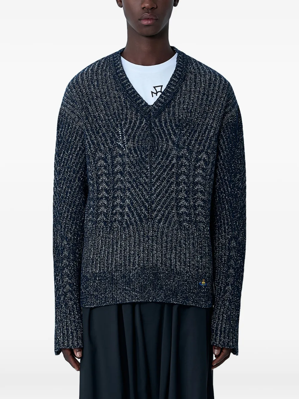 Vivienne Westwood Lottie V-neck sweater - Blau