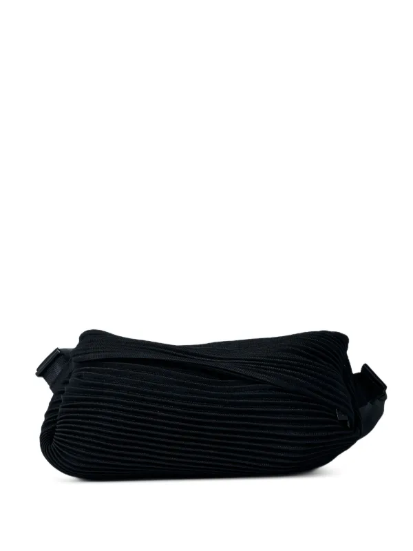PLEATS PLEASE プリーツボディバッグ ブラック PLEATS PLEASE プリーツボディバッグ ブラック PLEATS PLEASE ISSEY
