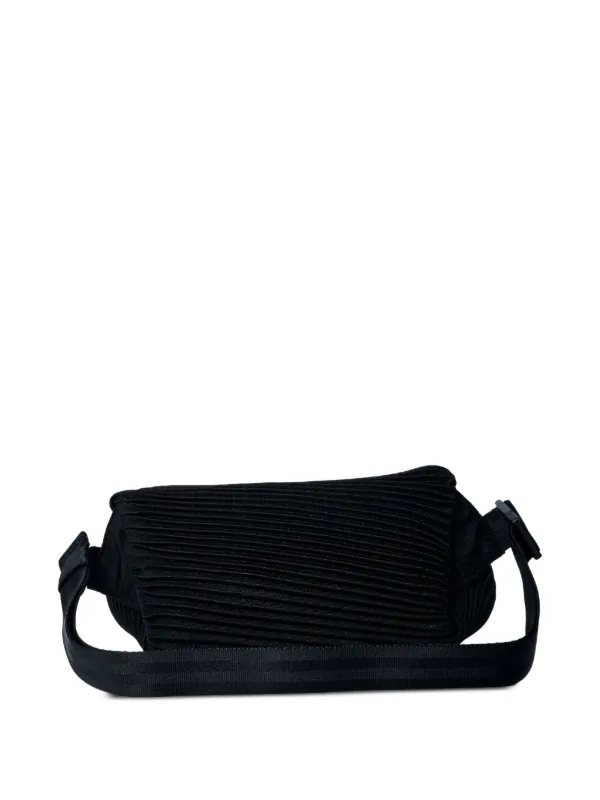 Pleats Please Issey Miyake Pleated cross-body Bag | Black