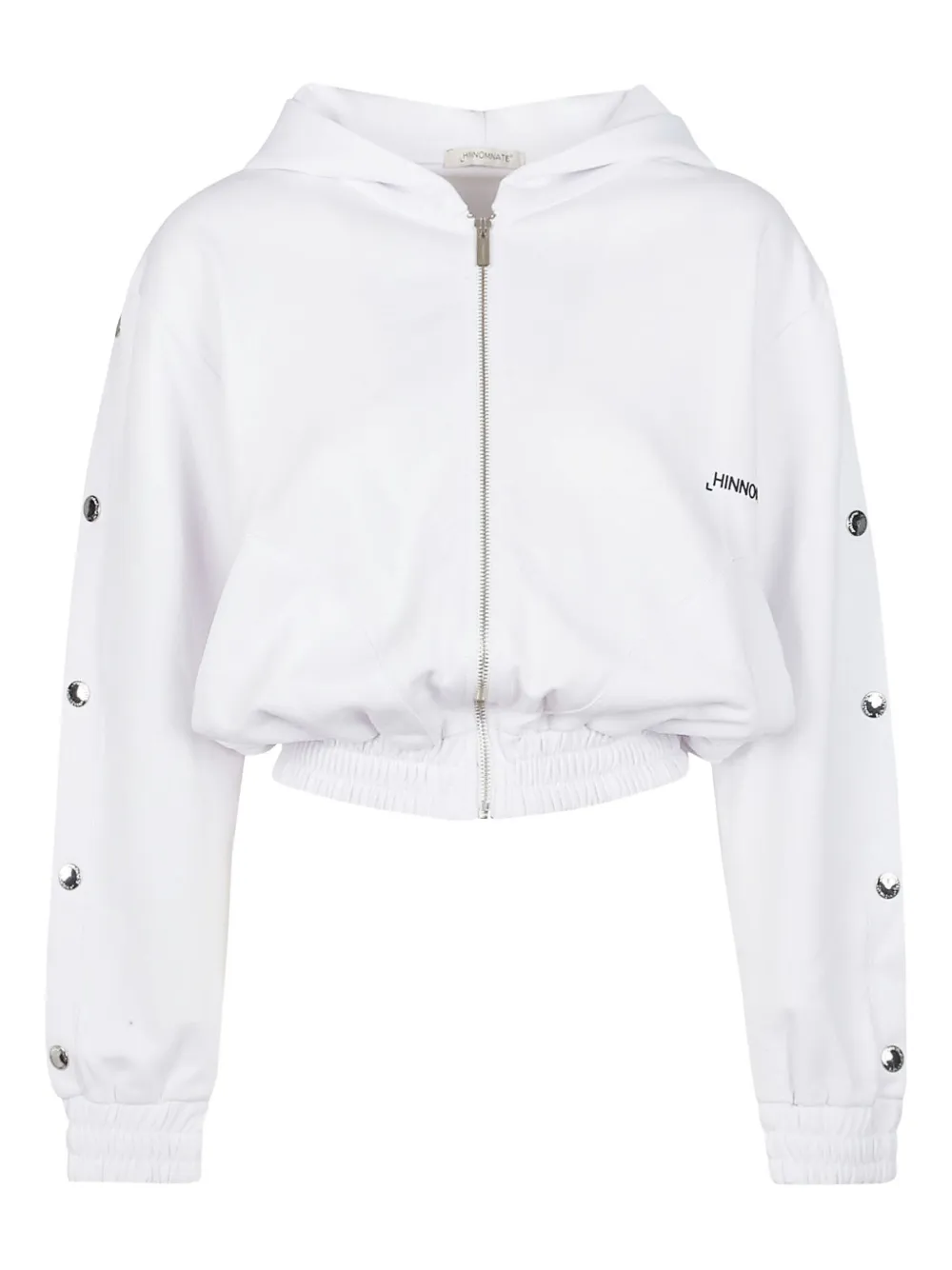 Hinnominate Cropped Sweatshirt In White