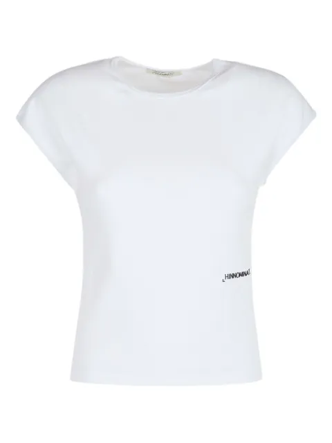 HINNOMINATE ribbed cap-sleeve T-shirt