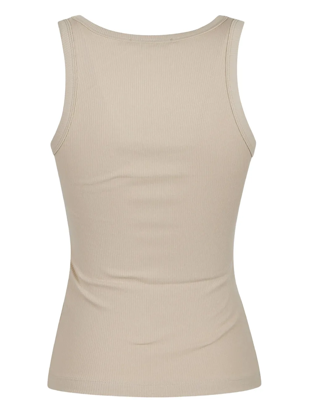 Hinnominate Ribbed Scoop-neck Tank Top In Neutral