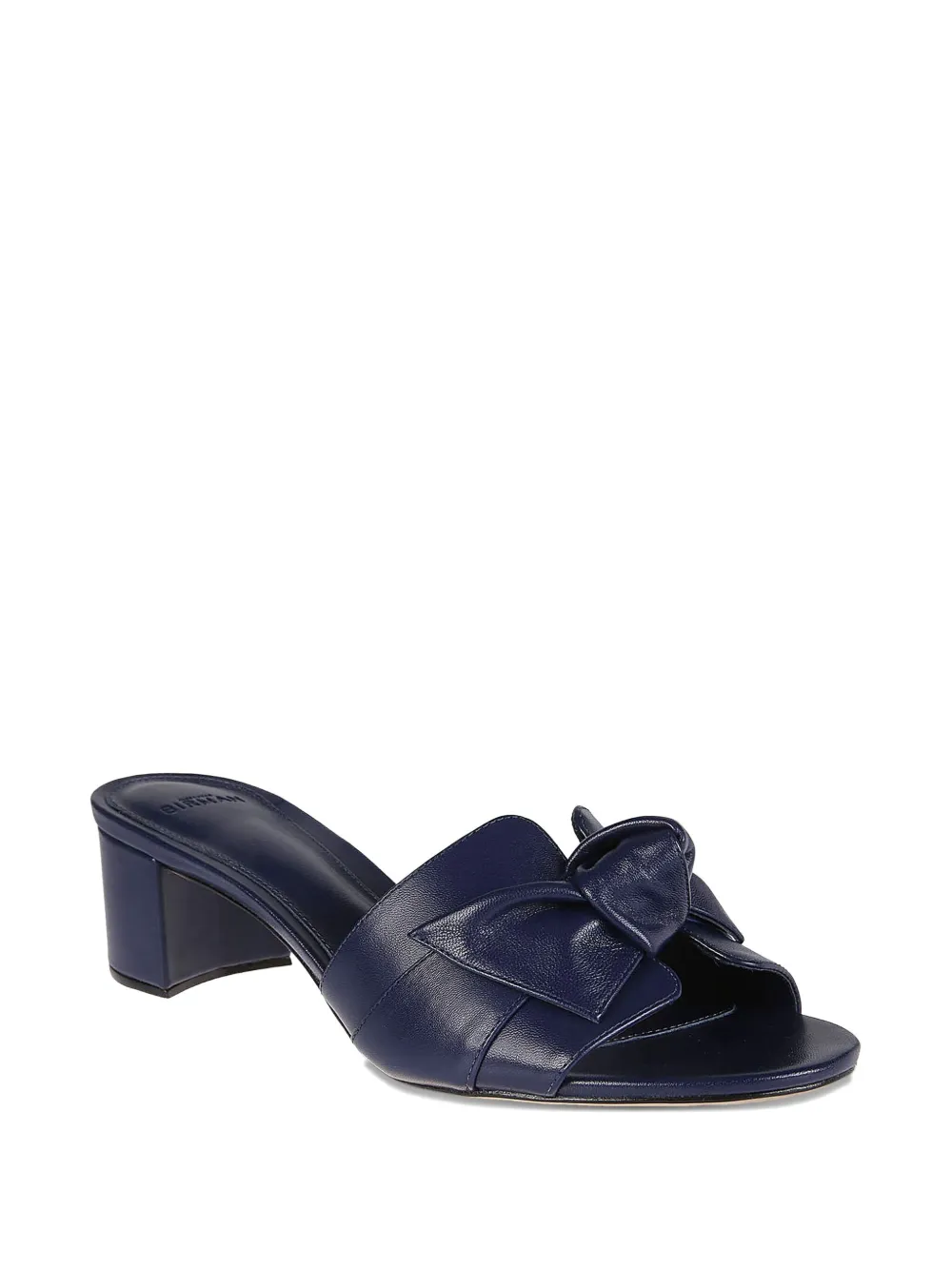 Alexandre Birman bow-detail block-heel mules Blue