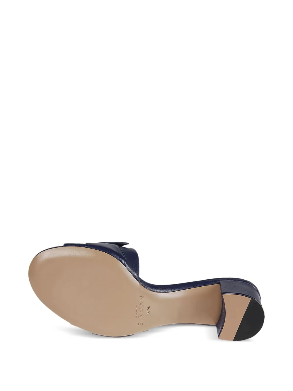 Alexandre Birman Muiltjes met strikdetail en blokhak Blauw