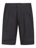HINNOMINATE pleated linen shorts - Black
