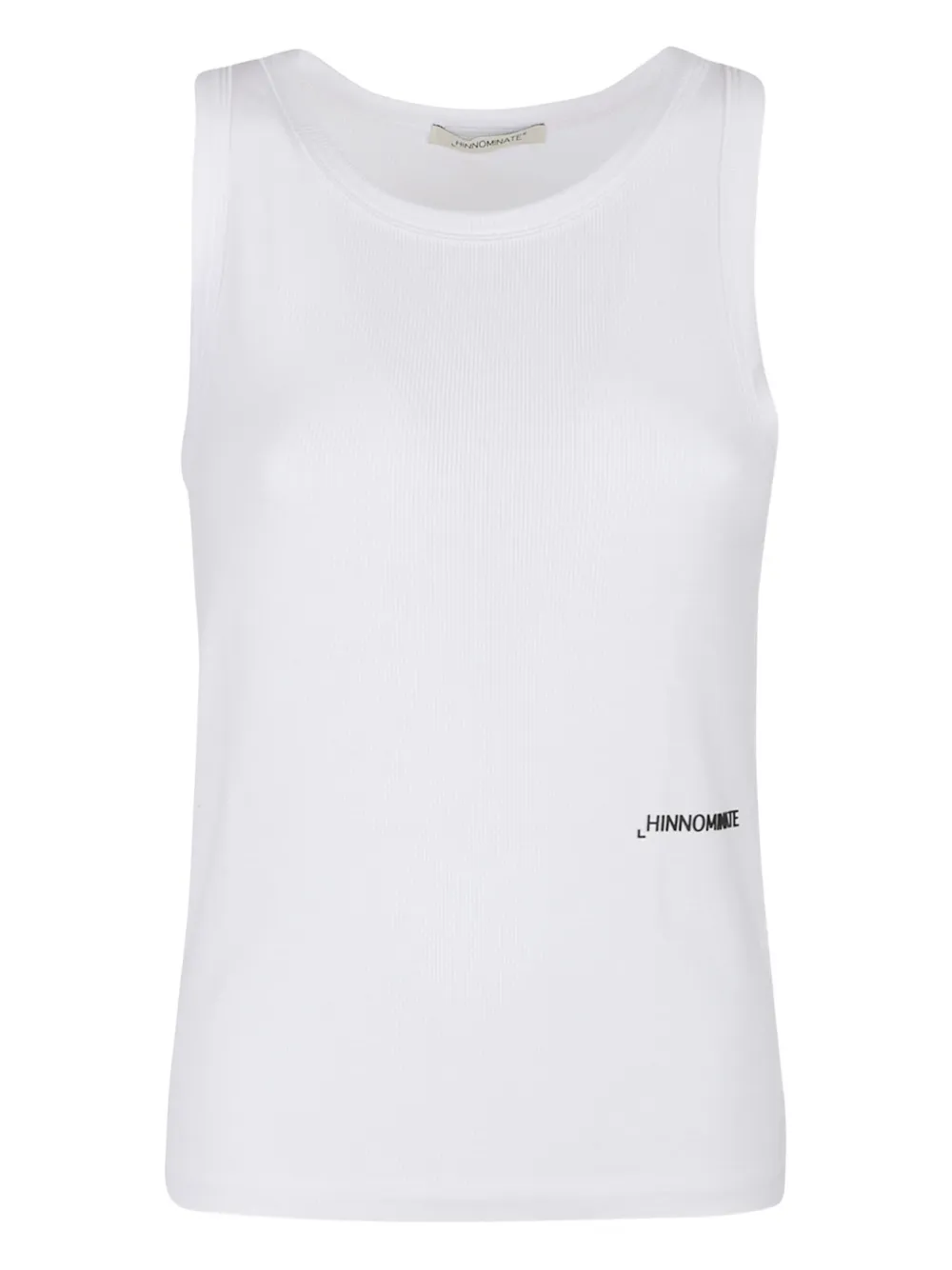 HINNOMINATE ribbed logo tank top | White | Image 1