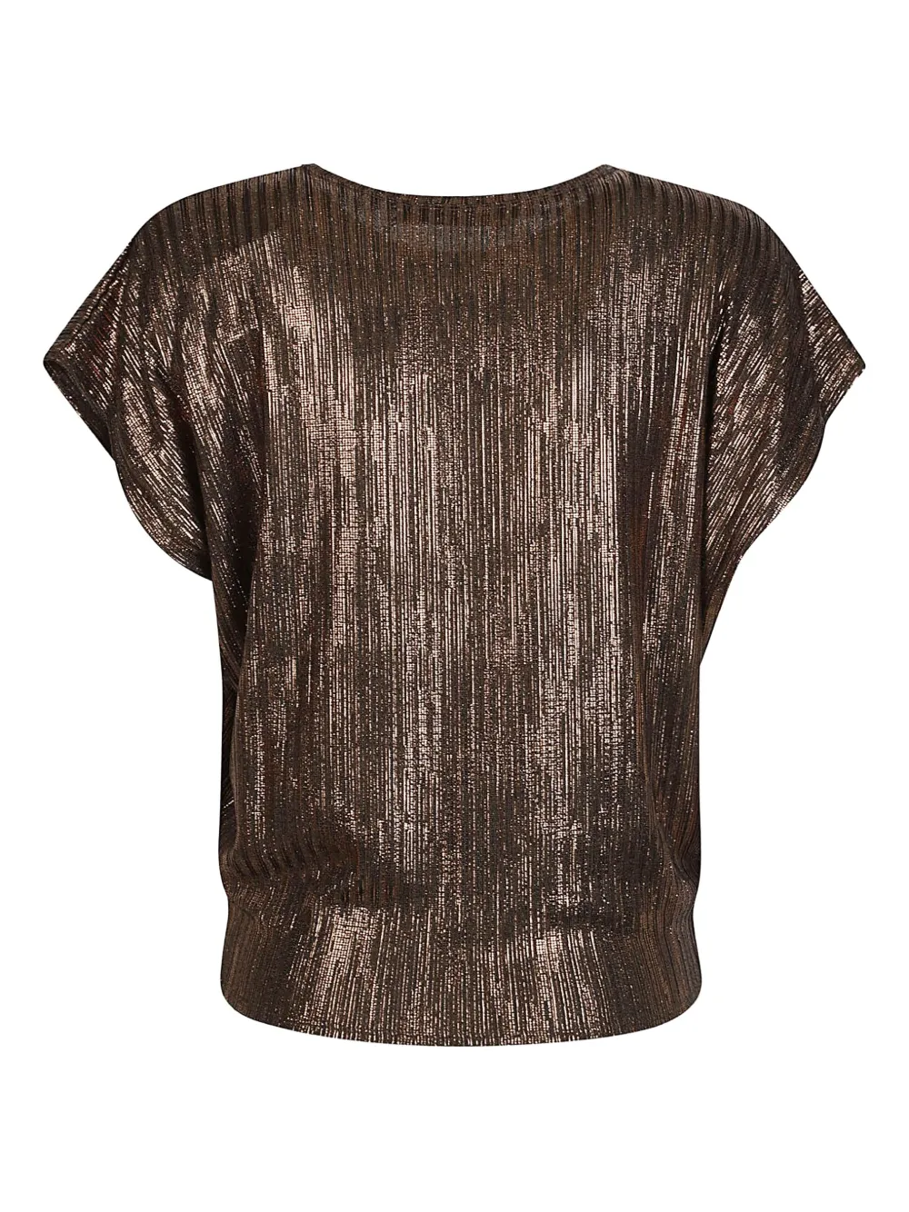IRO metallic-effect pleated top - Bruin